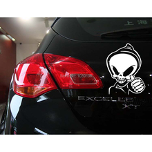 Funny Skull Car Stickers Provocateur Ghost Decoration Decal for Toyota Renault Chevrolet Volkswagen Tesla Opel Hyundai Kia Lada 2024 - buy cheap