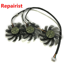 3Pcs/lot  T128010SM 75MM DC 12V 3Pin 0.20A PC Graphics Card Fan Cooler 5pin Power PLug For HD6870 Gigabyte as Replacement 2024 - buy cheap