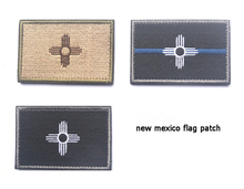 Embroidered USA New Mexico Flag Patches Army Badge Patch 3D Tactical Military Fabric Cloth Armband National American Flag Badge 2024 - buy cheap