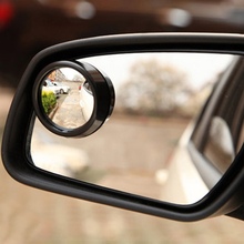 2 pçs mini espelho retrovisor do carro grande angular redondo ponto cego lado espelho retrovisor sombra chuva acessórios automóveis vl 2024 - compre barato
