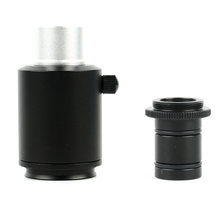 Microscópio trinocular industrial, adaptadores de 23.2mm, câmera de vídeo usb hdmi, suporte eletrônico para ocular + adaptador de montagem c de 23.2mm 2024 - compre barato