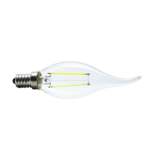 Светодиодная лампа накаливания E12 2 Вт светильник сберегающая лампа теплый белый/холодный белый AC 110 В 2024 - купить недорого
