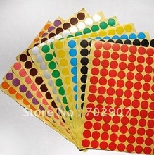 Wholesale&Free shipping: 3200 pcs/lot Red Sticker Circle Labels Round 16mm 2024 - buy cheap