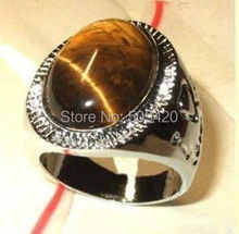 XFS2014102> hermoso anillo de ojo de tigre Tibetano para hombre talla: 9 #10 #11 # 2024 - compra barato