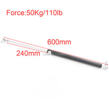 600mm Central Distance M8 50KG/110lb Force 240mm Stroke Auto Gas Spring Damper Gas Spring Lift 600*240mm 2024 - buy cheap