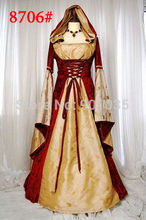 FREE SHIPPING  Medieval Princess Ladies Fancy Dress Historical Period Character Womens Costume fancy drss costume SIZE M 2024 - buy cheap