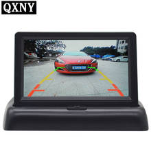 4.3 inch Foldable Car Monitor Reverse Camera Parking System for Car Rearview Monitors TFT LCD Display Cameras  NTSC PAL QXNY 2024 - buy cheap