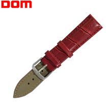 DOM Watch Accessories Genuine Leather Watchband Men Women Watch Band 22mm 20mm 18mm 16mm 14mm Black Brown Wrist Watch Strap 2024 - buy cheap