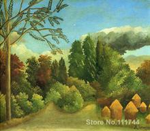 Animal paintings of Henri Rousseau View of the Banks of the Oise Hand painted canvas art High quality 2024 - buy cheap