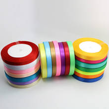 High Quality 15mm Satin Ribbon for DIY Bow Craft Decor Wedding Party Decoration Gift Wrapping Scrapbooking Supplies 25Yards/roll 2024 - buy cheap