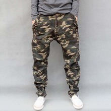 Military Army Green Camouflage Cotton Brand Trousers Loose Harem Pants Mens Joggers Hiphop Clothes Elastic Jeans Big Size 2024 - buy cheap