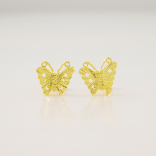 High Quality Fashion 24k Gold Filled Women's Stud Earrings Charms Jewelry brincos Vintage Exquisite Butterfly Earrings Gifts 2024 - buy cheap