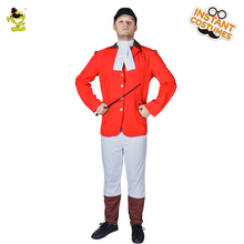 Newest Adult Men Riding Uniform Costume Horse Riding Clothes Red Top Fancy Dress Outdoor Sports Cosplay Riding Uniform 2024 - buy cheap