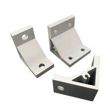 2 Hole 6060/8080 L type 90 Degree inner connector Corner Angle Bracket Connection Joint Strip for Aluminum Profile DIY Part 2024 - buy cheap