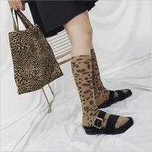 Новинка Осень 2018 Корейская версия модных леопардовых носков модные хлопковые чулки 2024 - купить недорого