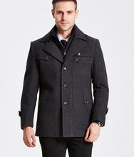 Winter Wool Coat Slim Fit Jackets Fashion Outerwear Warm Man Casual Jacket Overcoat Pea Coat Plus Size 3XL XXXXL 2024 - buy cheap