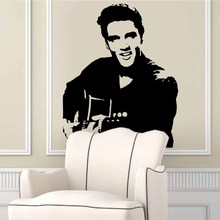 Free Shipping Rock Music Elvis Presley Vinyl Decoration Home Wall Stickers Wall Decals Elvis12 Home Decor 2024 - buy cheap