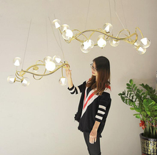 Скандинавская индивидуальная Люстра для гостиной комнаты, современные минималистичные лампы для спальни, креативные атмосферные шары для ресторана и офиса 2024 - купить недорого