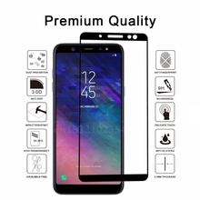 Для Samsung a6 2018 закаленное стекло полное покрытие для Samsung galaxy a6 plus 2018 Защитная пленка для экрана sansung sumsung 2024 - купить недорого
