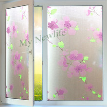 Plum blossom Opaque glass Sticker stained Privacy Window furniture film Self-adhesive Waterproof christmas stickers 45*500cm 2024 - buy cheap