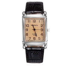 WOMAGE Watch Casual Women Watches Fashion Rectangle Watches Women Leather Quartz Wristwatch Womens Watches reloj mujer 2020 2024 - buy cheap