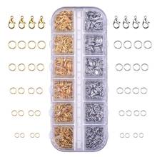 Jewelry Findings Kit Lobsters Clasps and Jump Rings for Jewelry Making, 1104 Pieces with Box 2024 - buy cheap