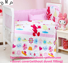 6/7PCS Cartoon Baby Crib Bedding Set Boys,Cot Bedding ropa cuna bebe ropa cuna ,120*60/120*70cm 2024 - buy cheap