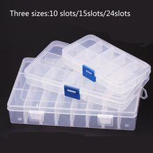 1PC New 15 Slots Cells Portable Jewelry Tool Box Container Ring Electronic Parts Screw Beads Component Storage Box 2024 - buy cheap