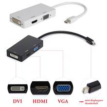 3 в 1 кабель-адаптер с портом дисплея Mini DP на HDMI DVI VGA для Apple MacBook Pro Air mini iMac 2024 - купить недорого