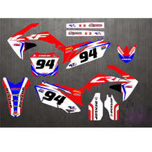 10-13 CRF250R Free Customized Stickers Kit Full Graphic Background Sticker Decal for Honda CRF 250 CRF250 2010 - 2013 2011 2012 2024 - купить недорого