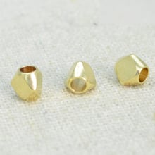 100 PCS 5*5mm Loose Beads Metal Brass Spacer Beads DIY 2mm Hole Beads For Jewelry Making 2024 - buy cheap