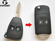 2 Buttons  Modified Flip Folding Key Shell for Chrysler Jeep Compass Wrangler Patriot Remote Key Case Fob 2024 - buy cheap