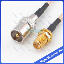 Hot selling Tanger straight TV male plug to RP-SMA female with 20cm 8inch RG316 RG-316 RF Coaxial Pigtail Jumper Low Loss cable 2024 - buy cheap