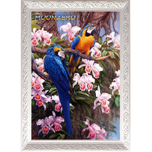 Diamond Painting Cross-Stitch 5D Diy Diamond Embroidery Sets For Full Cristal Rhinestones Mosaic Two Parrot Mosaic Picture set 2024 - buy cheap