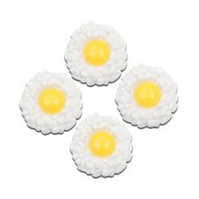 LF 20 шт 25 мм украшение для яиц из смолы, украшение из кабошона с плоской задней поверхностью для скрапбукинга Kawaii милые аксессуары Diy 2024 - купить недорого