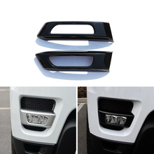 YAQUICKA 2x Black Auto Car Front Fog Light Lamp Frame Cover Trim Sticker For Land Rover Range Rover Sport 2014 2015 Car-styling 2024 - buy cheap