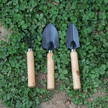 3pcs/set Mini Shovel Rake Set Wooden Handle Metal Head Shovel for Flowers Potted Plants Mini Garden Tool Seed Disseminators PAK 2024 - buy cheap