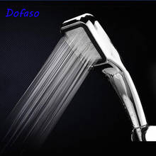 Dofaso 300 Hole Pressurized Water Saving shower head high pressure Bathroom chrome shower head square Bath Sprayer hand shower 2024 - buy cheap