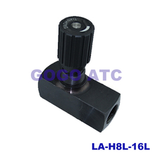 LA-H8L-16L tubular one-way throttle valve adjustable hydraulic LA-S speed control valve hydraulic valve accessories 2024 - buy cheap