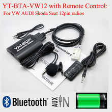 Yatour Bluetooth MP3 player BTA com controle Remoto para VW AUDI Skoda Do Assento 12PIN rádios 2024 - compre barato