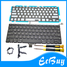 Brand new For Macbook pro 13.3" A1278 US Keyboard with backlit backlight & Screwdrivers & keyboard screws 2009 -2014 Years 2024 - buy cheap