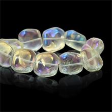DoreenBeads Glass Loose Beads Irregular Pale Yellow AB Color Transparent About 18mm(6/8")x 17mm(5/8"),Hole: Approx 1.1mm,2 PCs 2024 - buy cheap