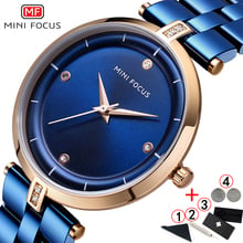 Mini focus-Reloj de pulsera minimalista para mujer, de marcas famosas de lujo, azul, resistente al agua, 2019 2024 - compra barato