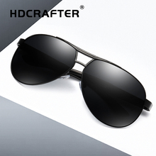 HDCRAFTER Clássico Da Marca óculos de Sol dos homens Polarizados Oval Óculos de Proteção UV400 óculos de Sol oculos de sol masculino 2024 - compre barato