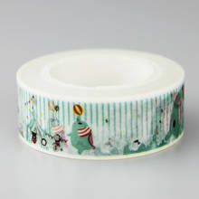 1.5cm Lovely Circus elephant Washi Tape DIY decoration Scrapbooking Sticker Label Masking Tape School Office Supply 2024 - buy cheap