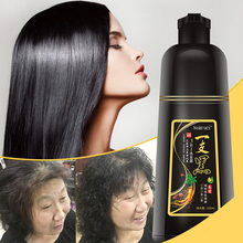 Suimei shampoo de cabelo permanente de ginseng orgânico, extrato de 500ml, shampoo preto sem efeito lateral, tintura rápida de cabelo preto anti branco 2024 - compre barato