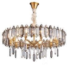 Lámpara de cristal de lujo de la sala de estar luz postmoderna LED decorativa restaurante Villa luz de diseño 2024 - compra barato