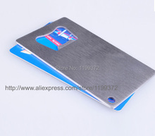 50pcs a lot DHL Freeshipping Polybag Packing Wallet Size Stainless Steel Credit Card Bottle Opener Openers 2024 - buy cheap