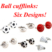 6 видов конструкций запонки в форме шара, американский футбол, баскетбольный воланчик, запонка, бесплатная доставка 2024 - купить недорого