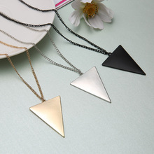 New Fashion  Triangle Long Necklaces & Pendants Women Link Chain Geometric Necklace Female Jewelry collier femme 2024 - buy cheap